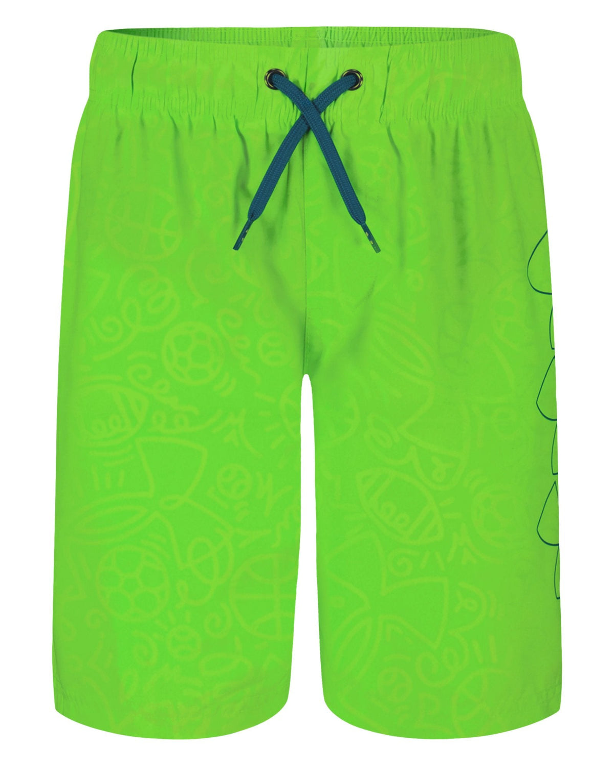 UA DWR Print Boys' Volley Shorts - Green