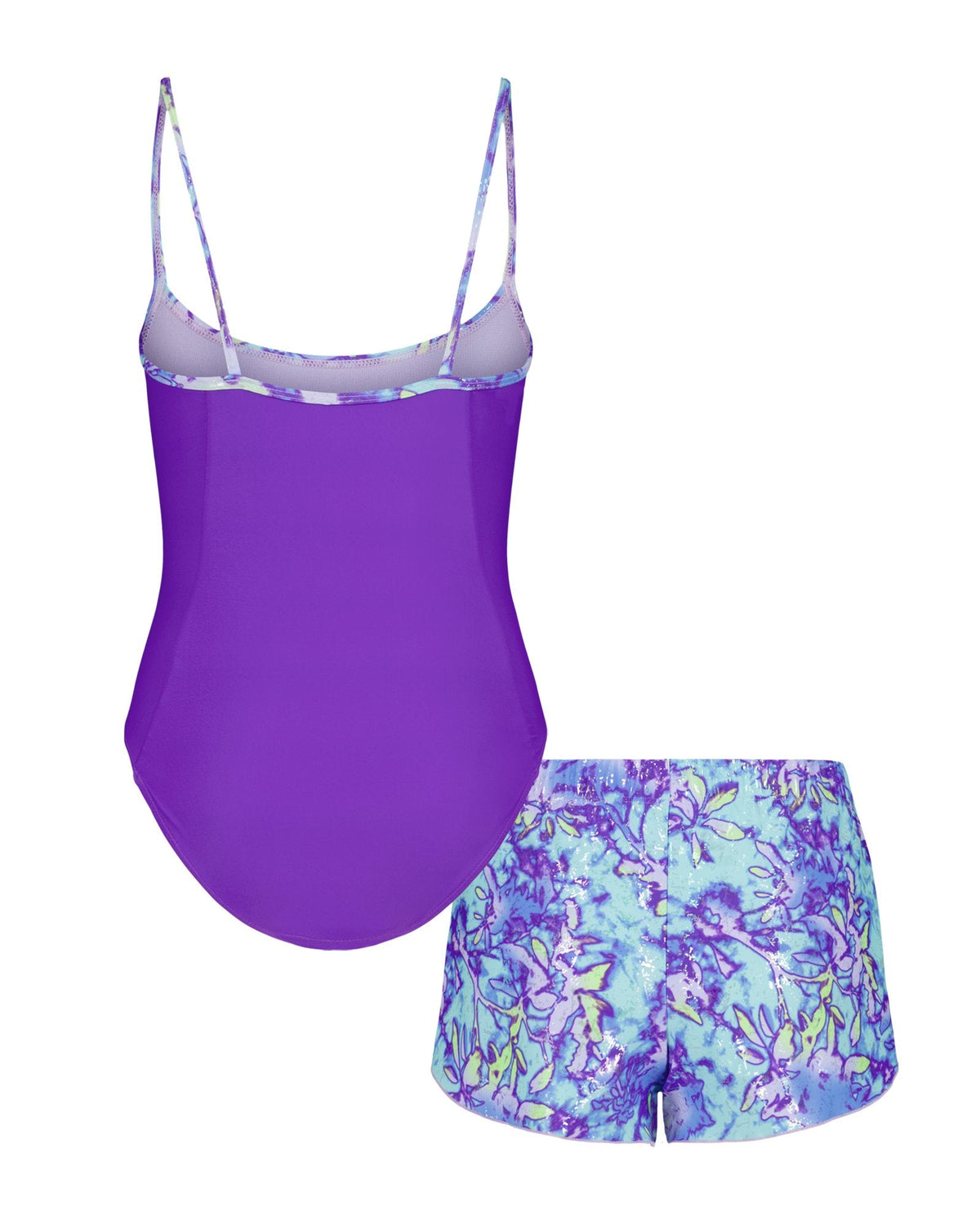 UA Floral Dye Toddler Girls' Set - Purple