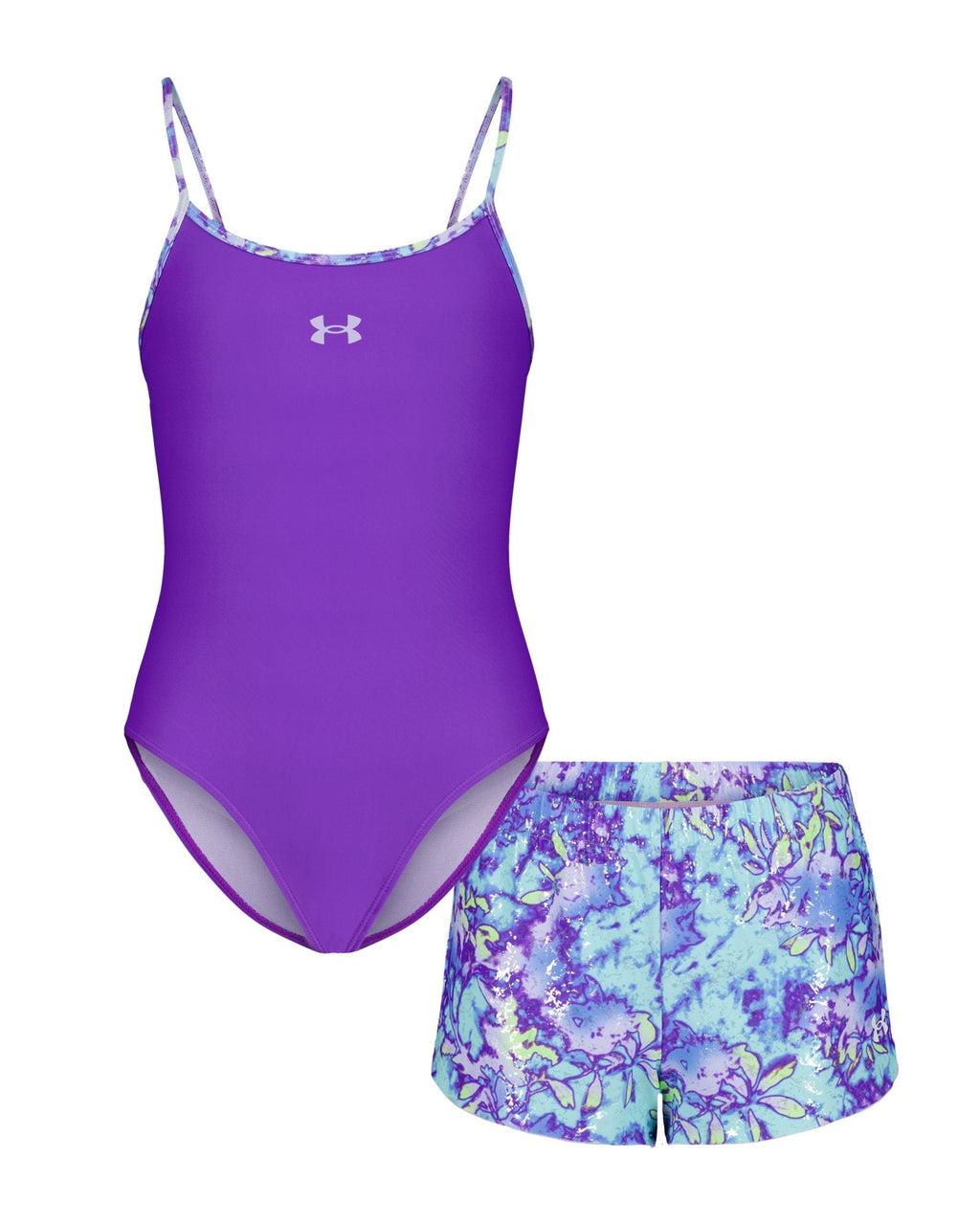 UA Floral Dye Toddler Girls' Set - Purple