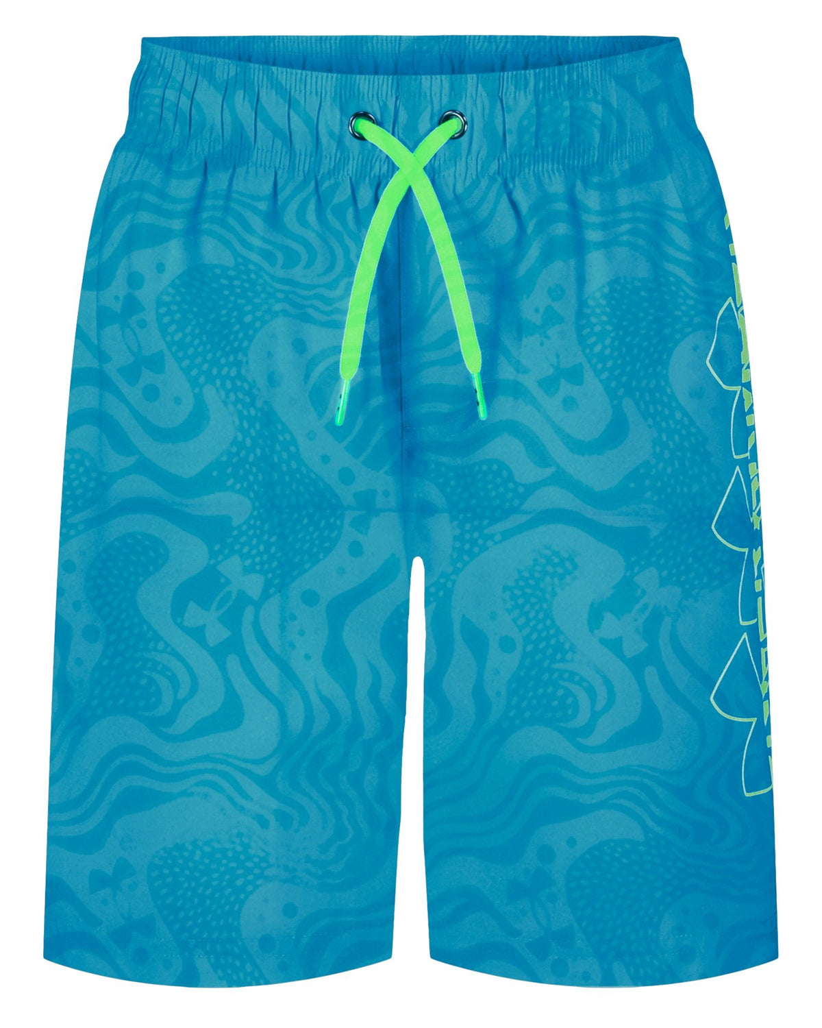 UA DWR Print Boys' Volley Shorts - Blue