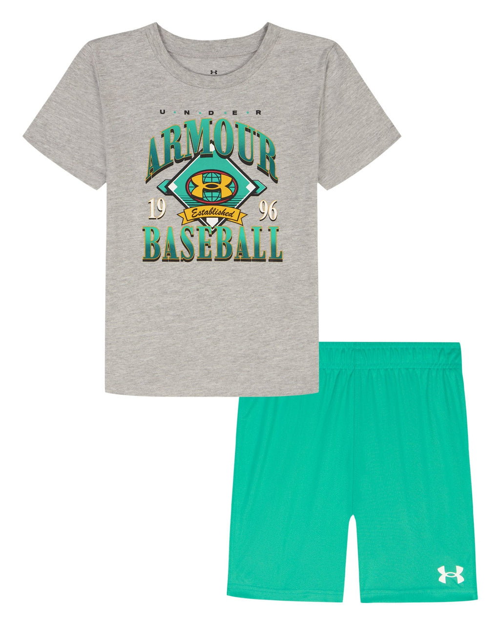 UA CVC Baseball Toddler Boys' Set - Gray