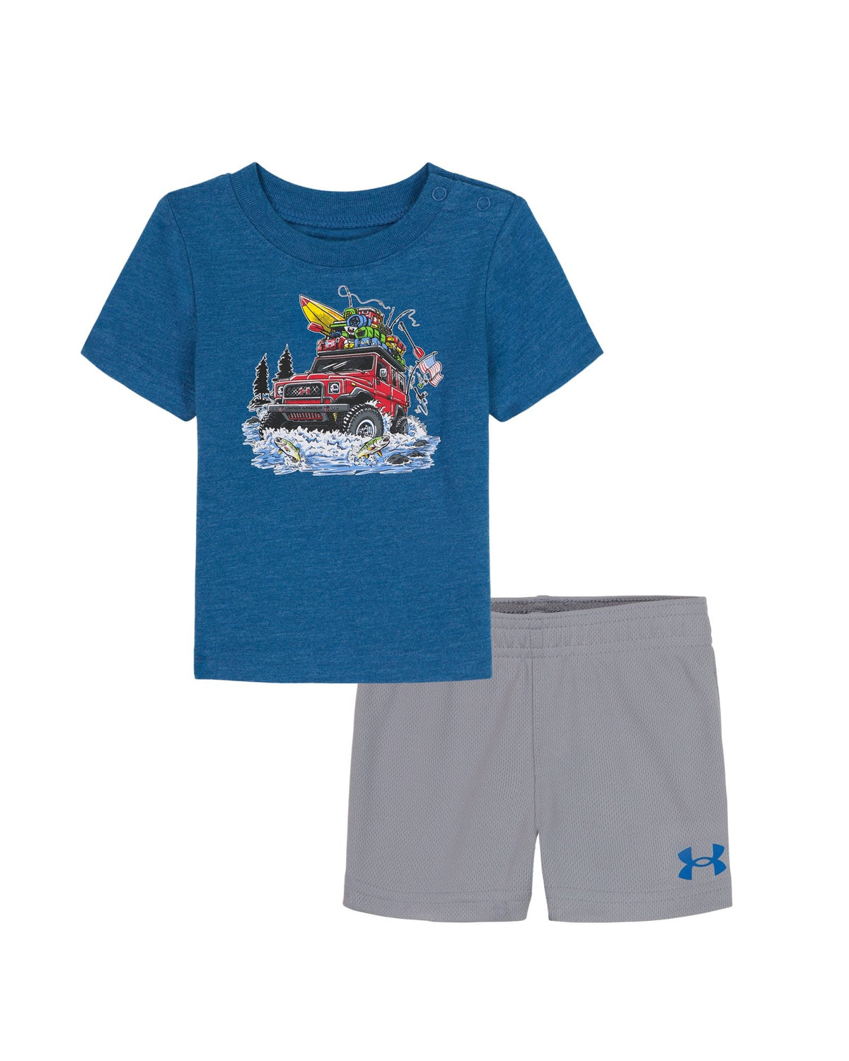 UA River Run Newborn Boys' Set - Blue