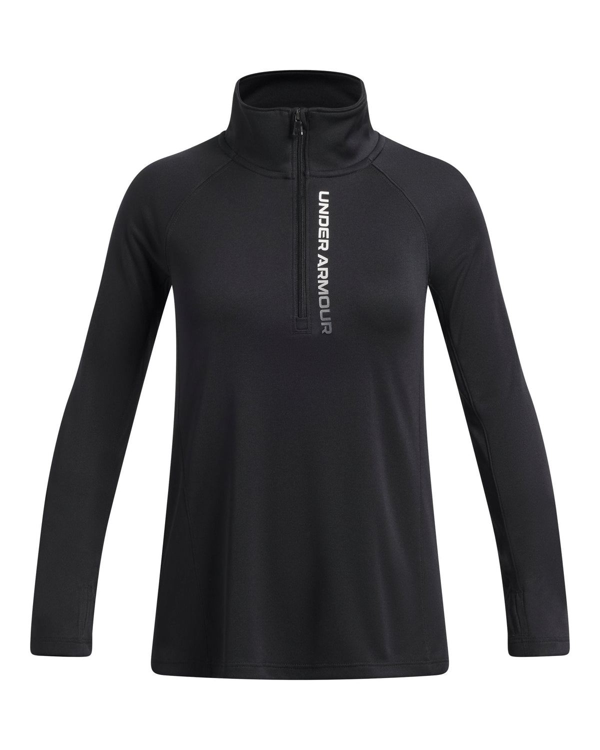 UA Tech™ Branded Girls' ½ Zip - Black