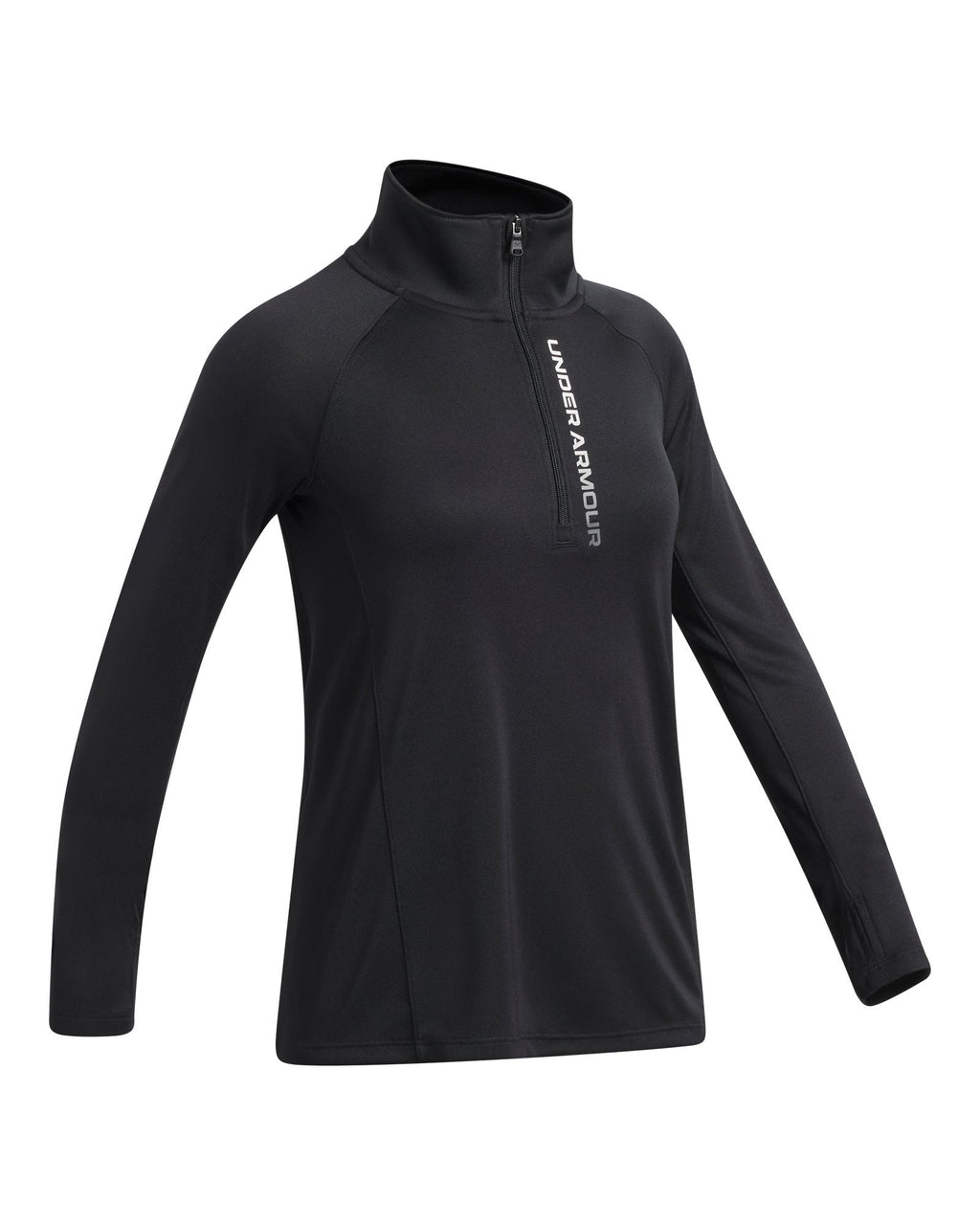 UA Tech™ Branded Girls' ½ Zip - Black