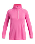 UA Tech™ Branded Girls' ½ Zip - Pink