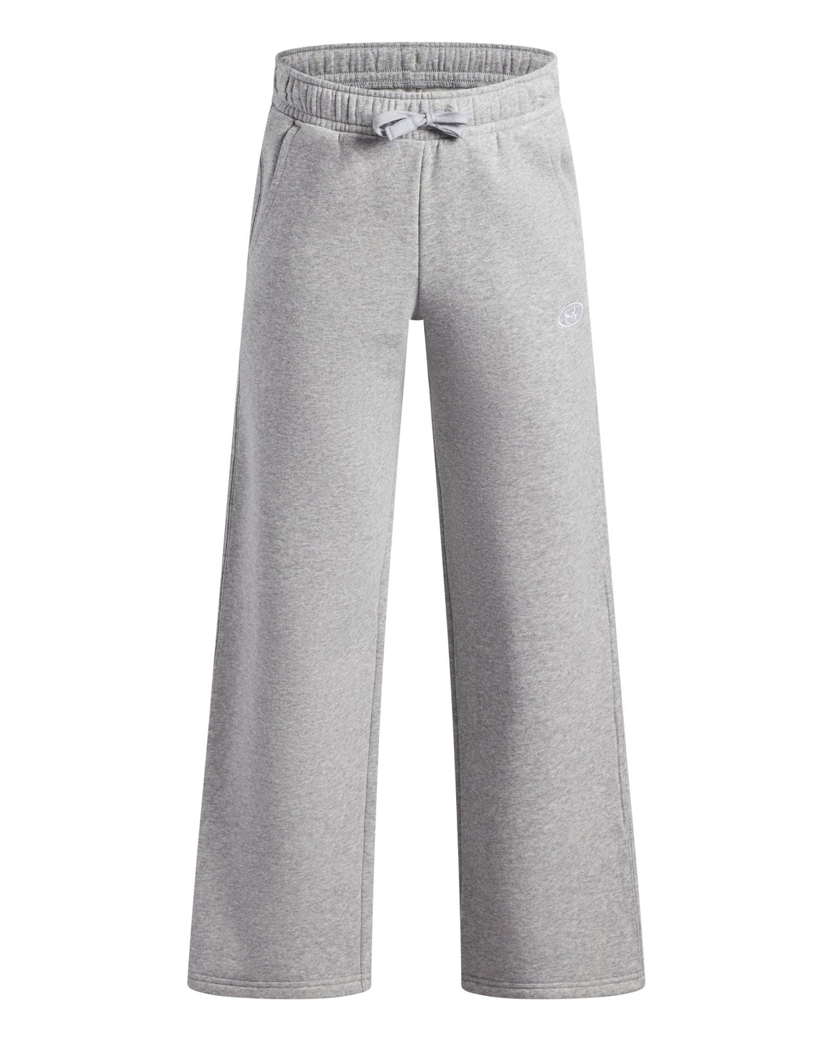 UA Rival Fleece Boys' Open Hem Pants - Gray