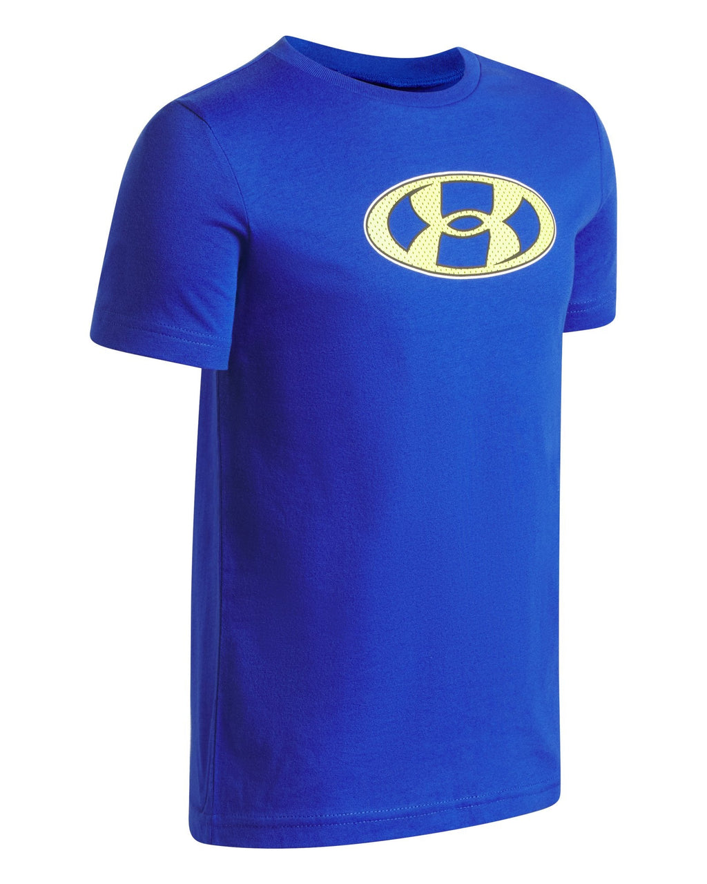 UA Mesh Lockertag Boys' Short Sleeve - Blue