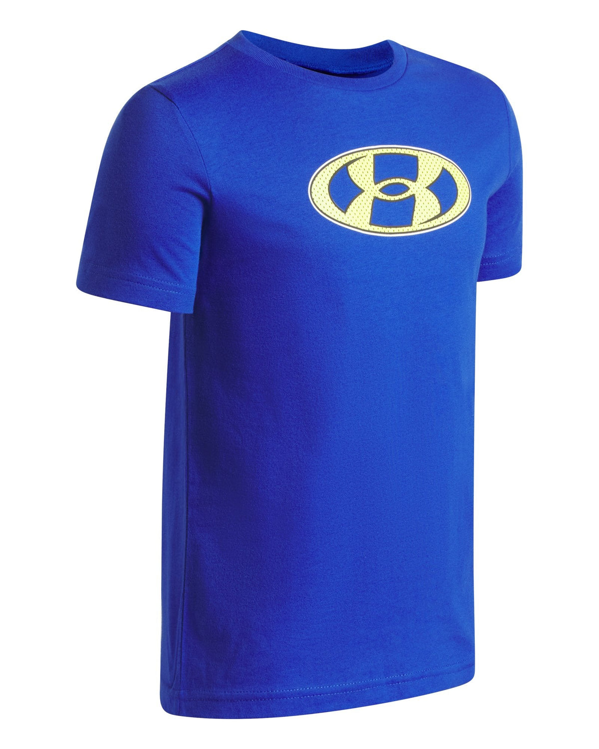 UA Mesh Lockertag Boys' Short Sleeve - Blue