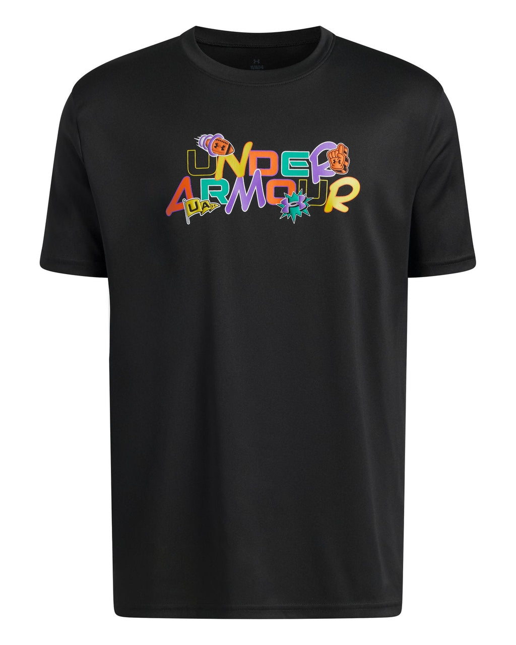 UA Tech™ Graphic Patches Boys' Short Sleeve - Black