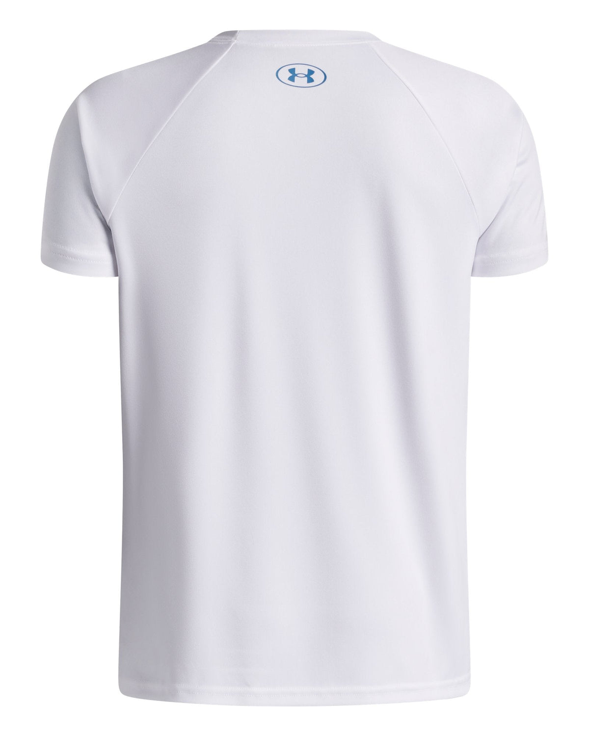 UA Tech™ Chenille Football Boys' Short Sleeve - White