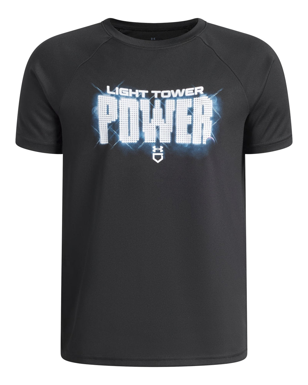 UA Tech™ Baseball Light Tower Power Boys' Short Sleeve - Black