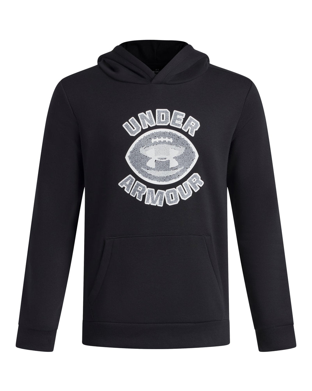 UA Rival Fleece FB Graphic Boys' Hoodie - Black