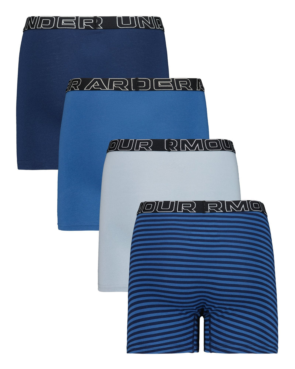 UA Performance Cotton Boys' Boxer Briefs - Blue