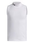 HeatGear® Mock Boys' Sleeveless - White