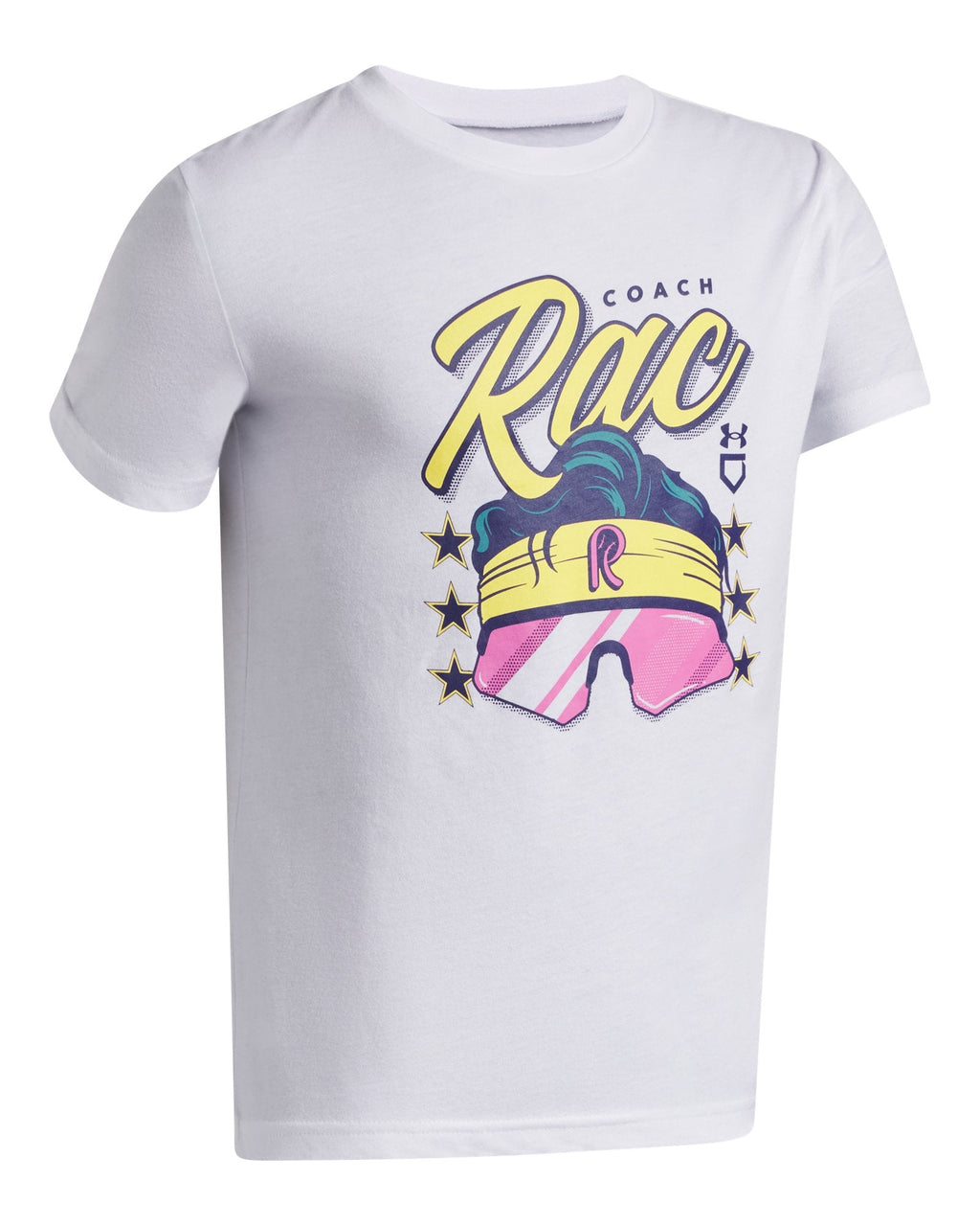 UA Coach RAC Boys' Short Sleeve - White