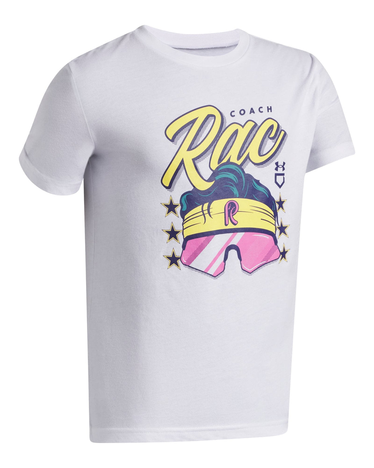 UA Coach RAC Boys' Short Sleeve - White