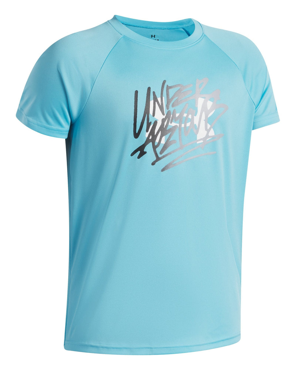 UA Script Logo Boys' Short Sleeve - Blue