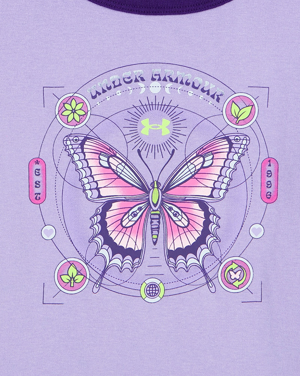 UA Schematics Girls' T-Shirt - Purple