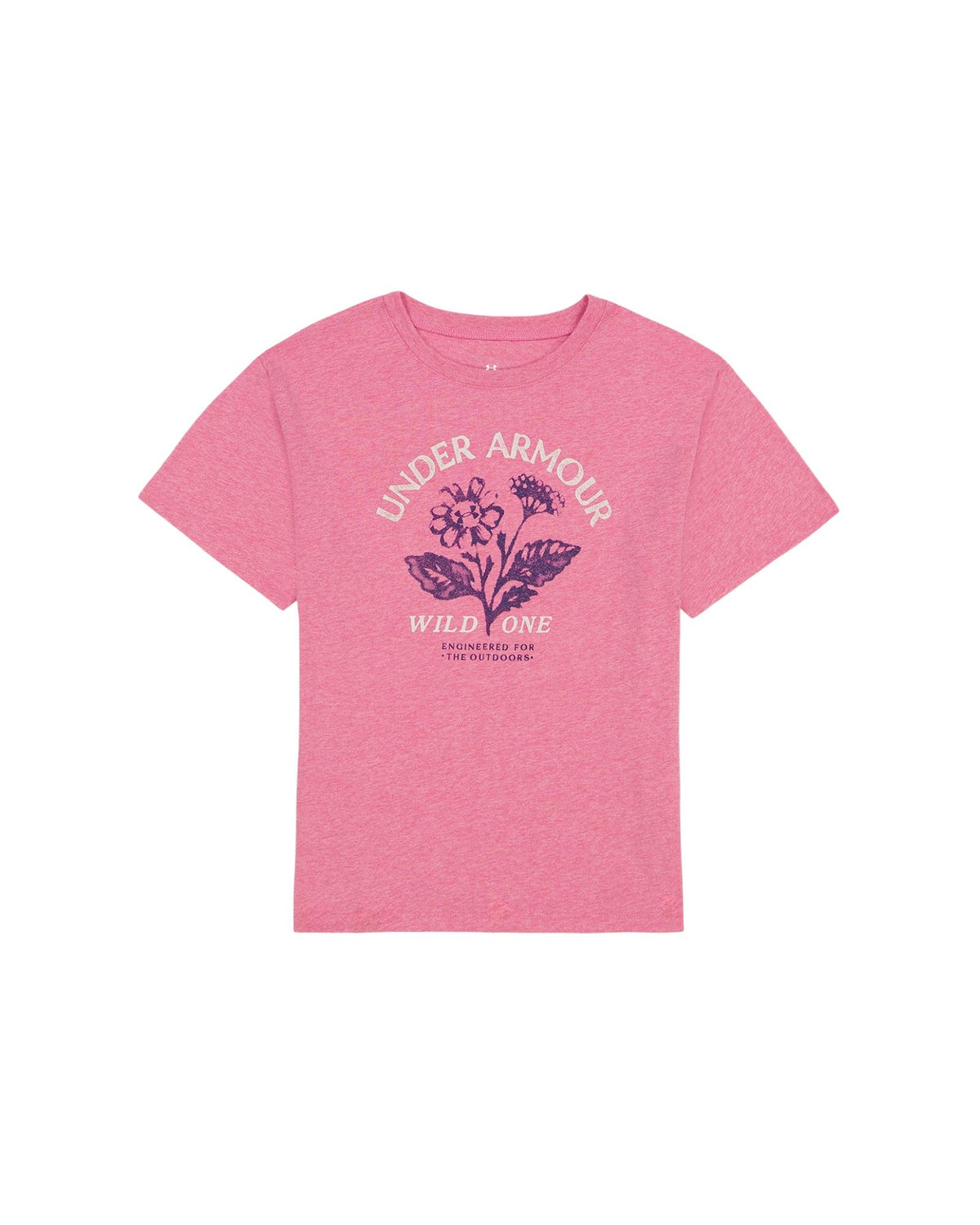 UA Wild One Girls' T-Shirt - Pink
