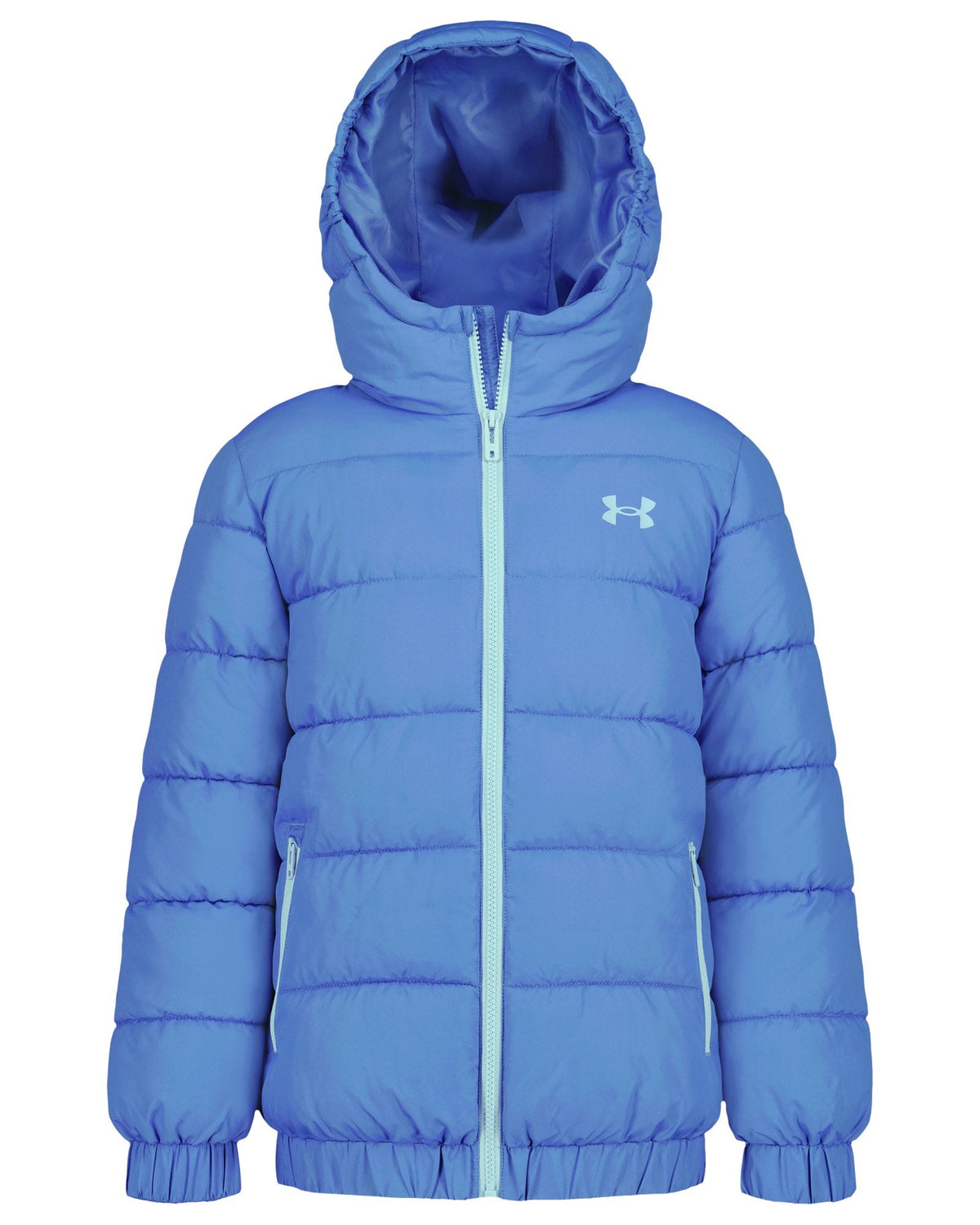 UA Prime Girls' Hooded Puffer Jacket - Blue