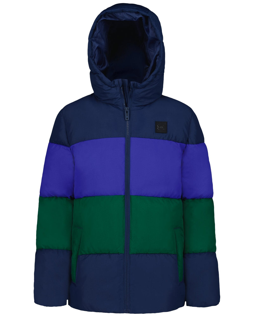 UA Panel Block Little Boys' Puffer Jacket - Blue
