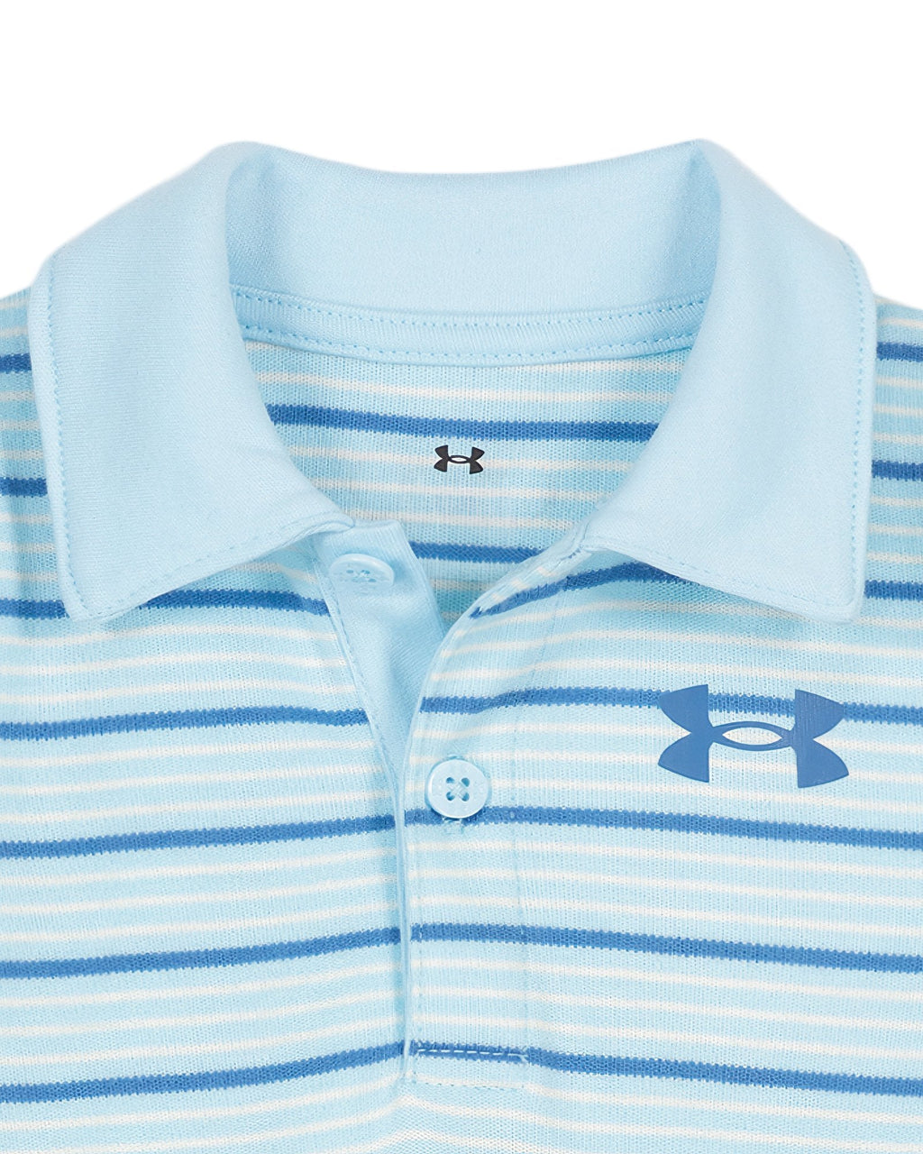 UA Stripe Newborn Boys' Polo Coverall - Blue