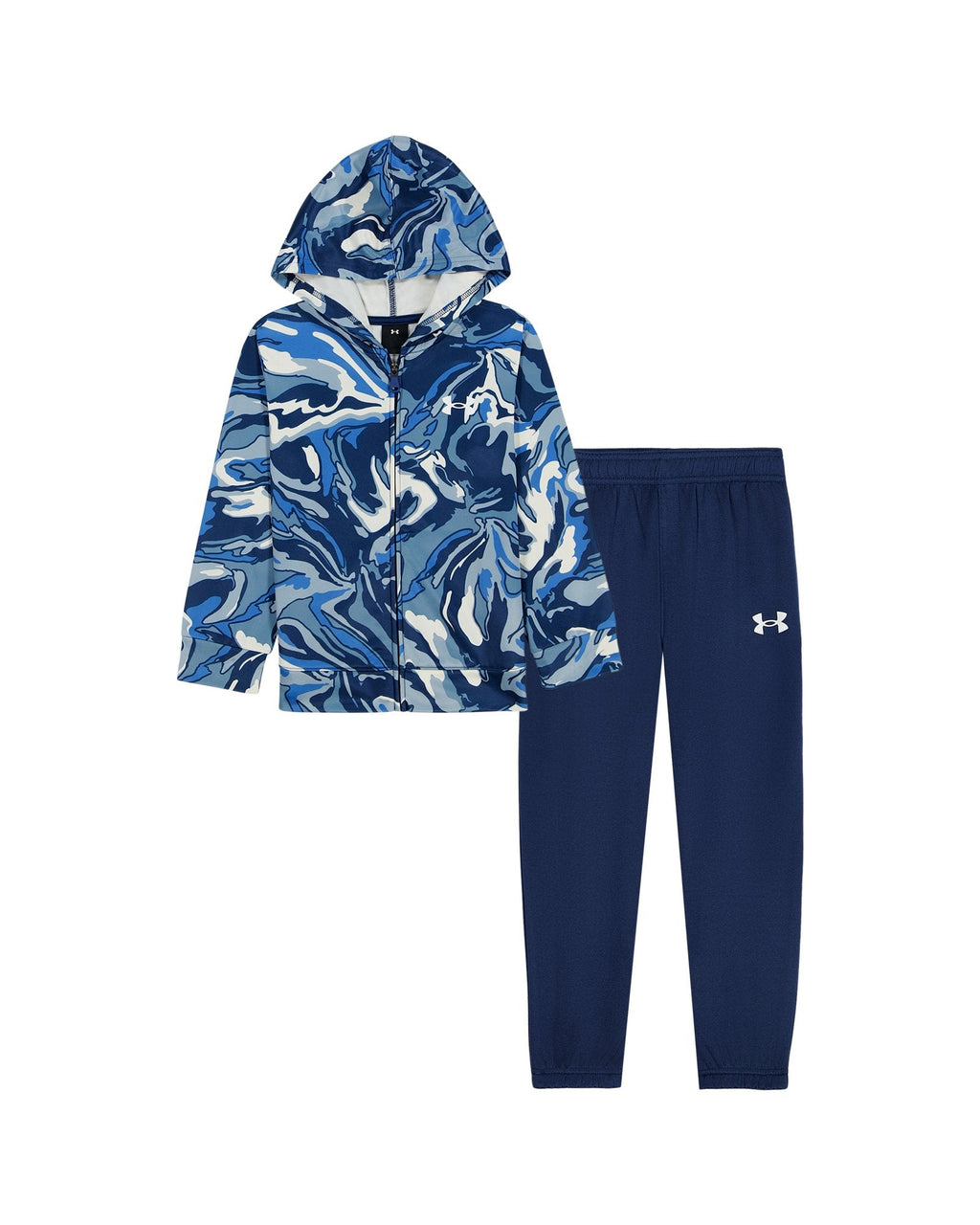 UA Armour Printed Toddler Boys' Full-Zip Hoodie Set - Blue