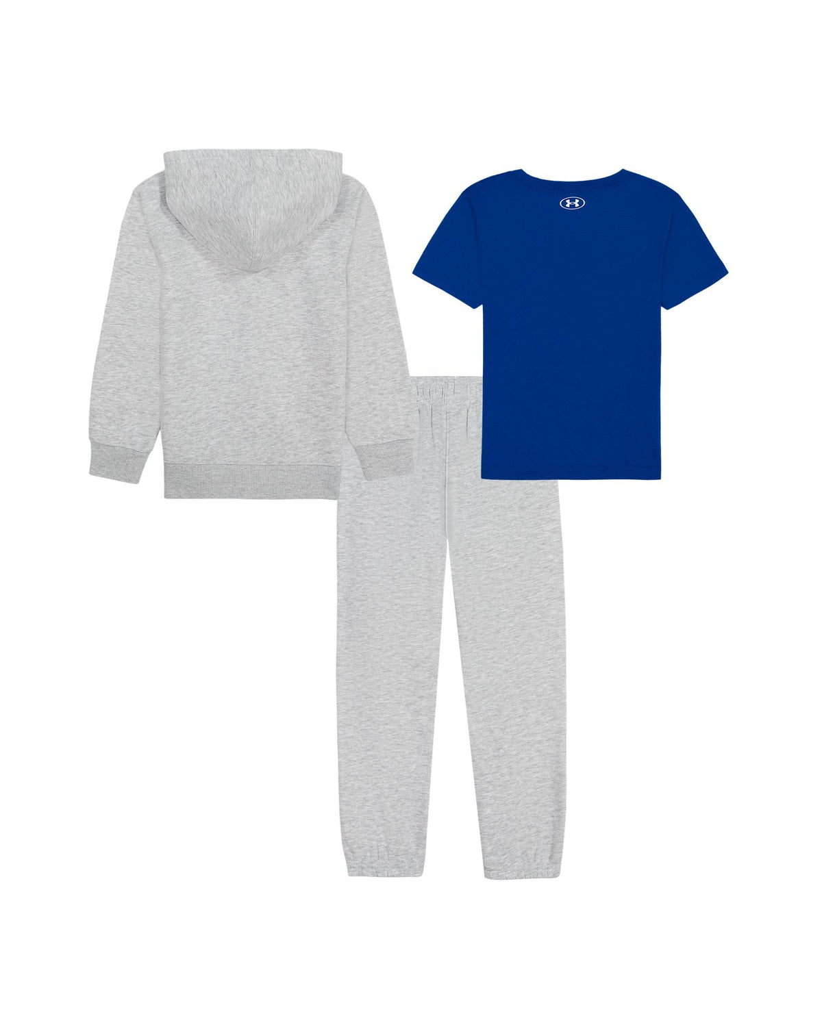 UA 3-Piece Newborn Boys' Full-Zip Hoodie Set - Gray