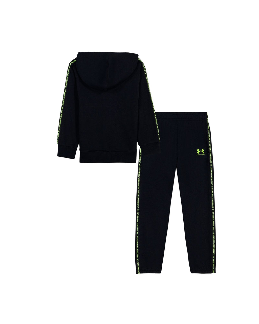 UA Rival Logo Tape Trim Toddler Boys' Set - Black