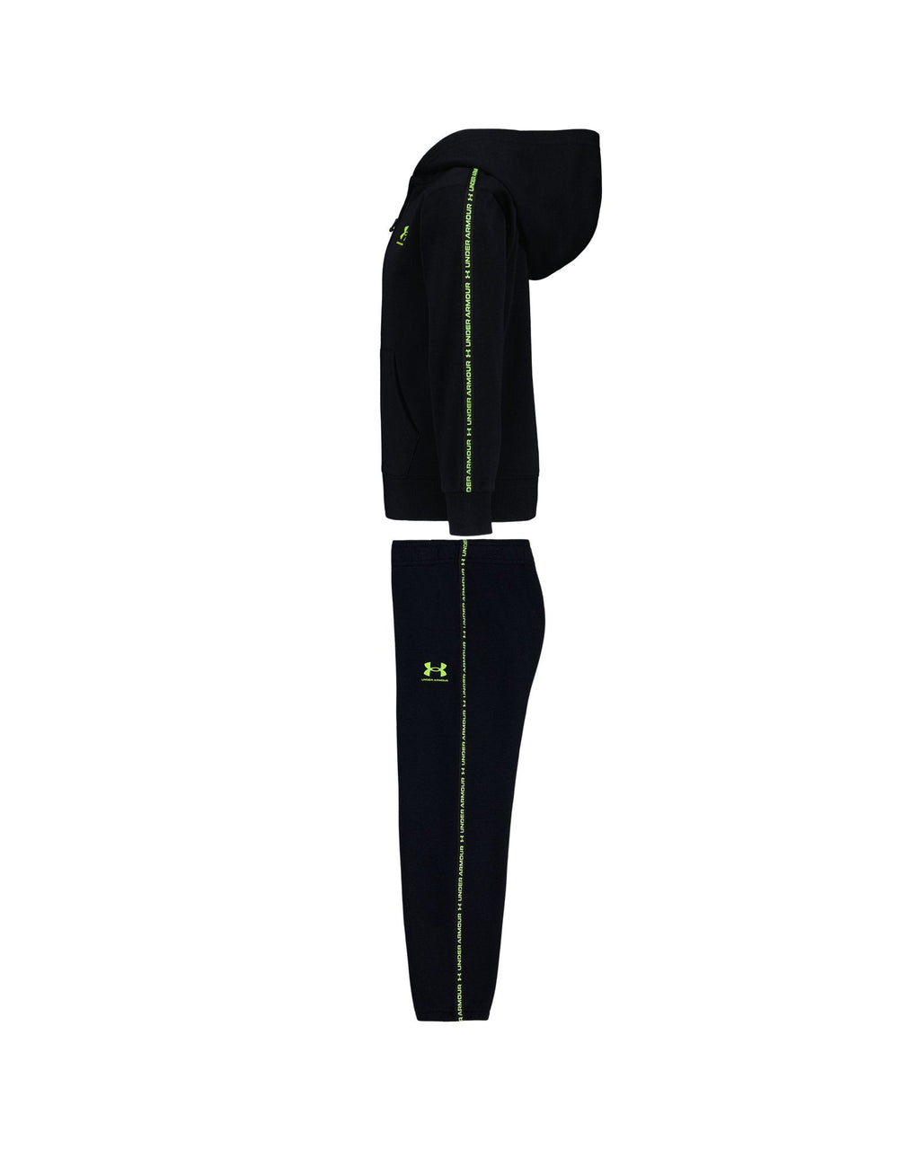 UA Rival Logo Tape Trim Toddler Boys' Set - Black