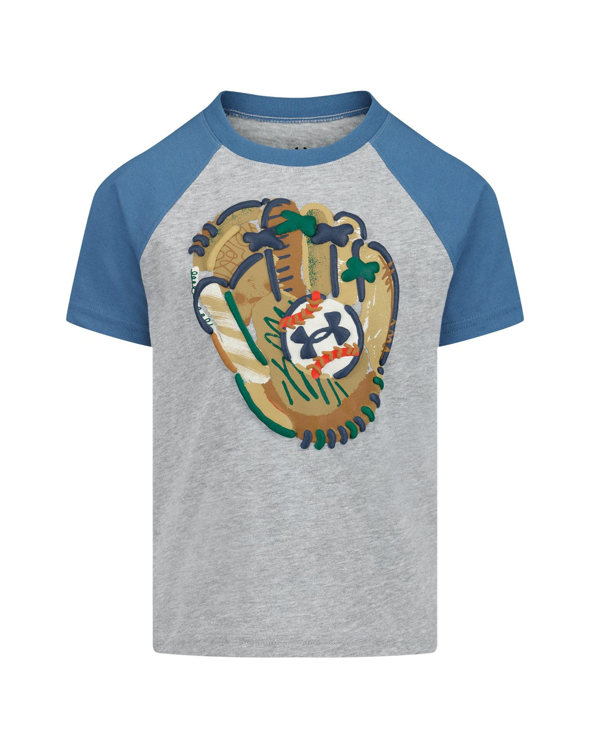 UA Baseball Glove Logo Little Boys' T-Shirt - Gray