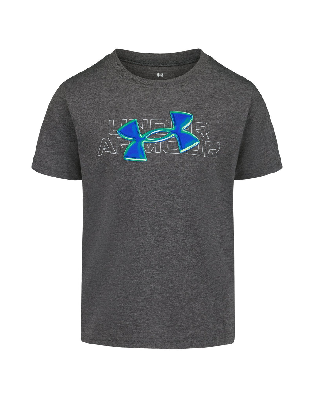 UA Puff Chrome Logo Toddler Boys' Short Sleeve - Gray