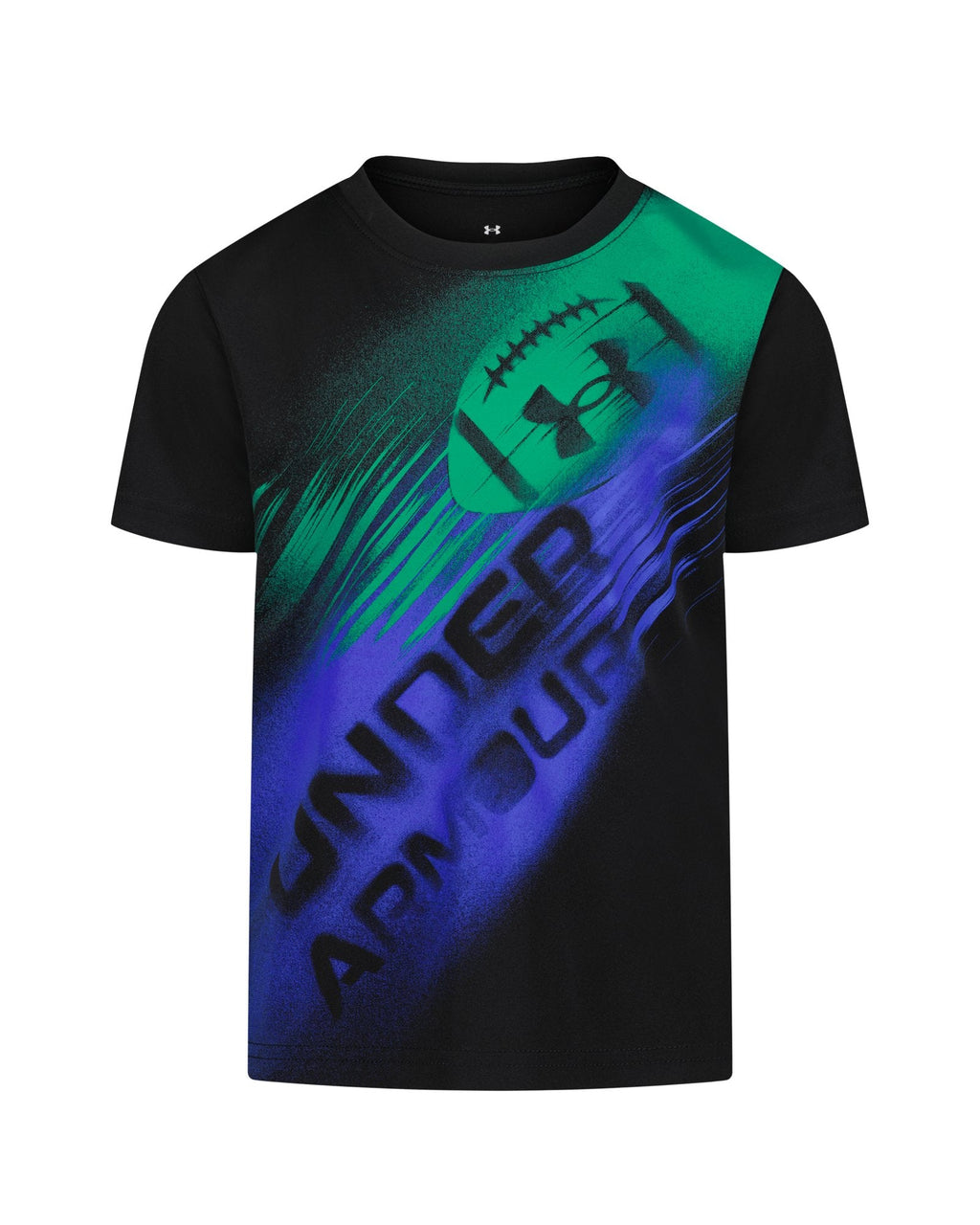 UA Tech™ Football Logo Toddler Boys' Short Sleeve - Black