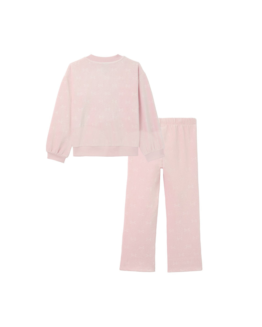 UA Rib Velour Bomber Toddler Girls' Set - Pink