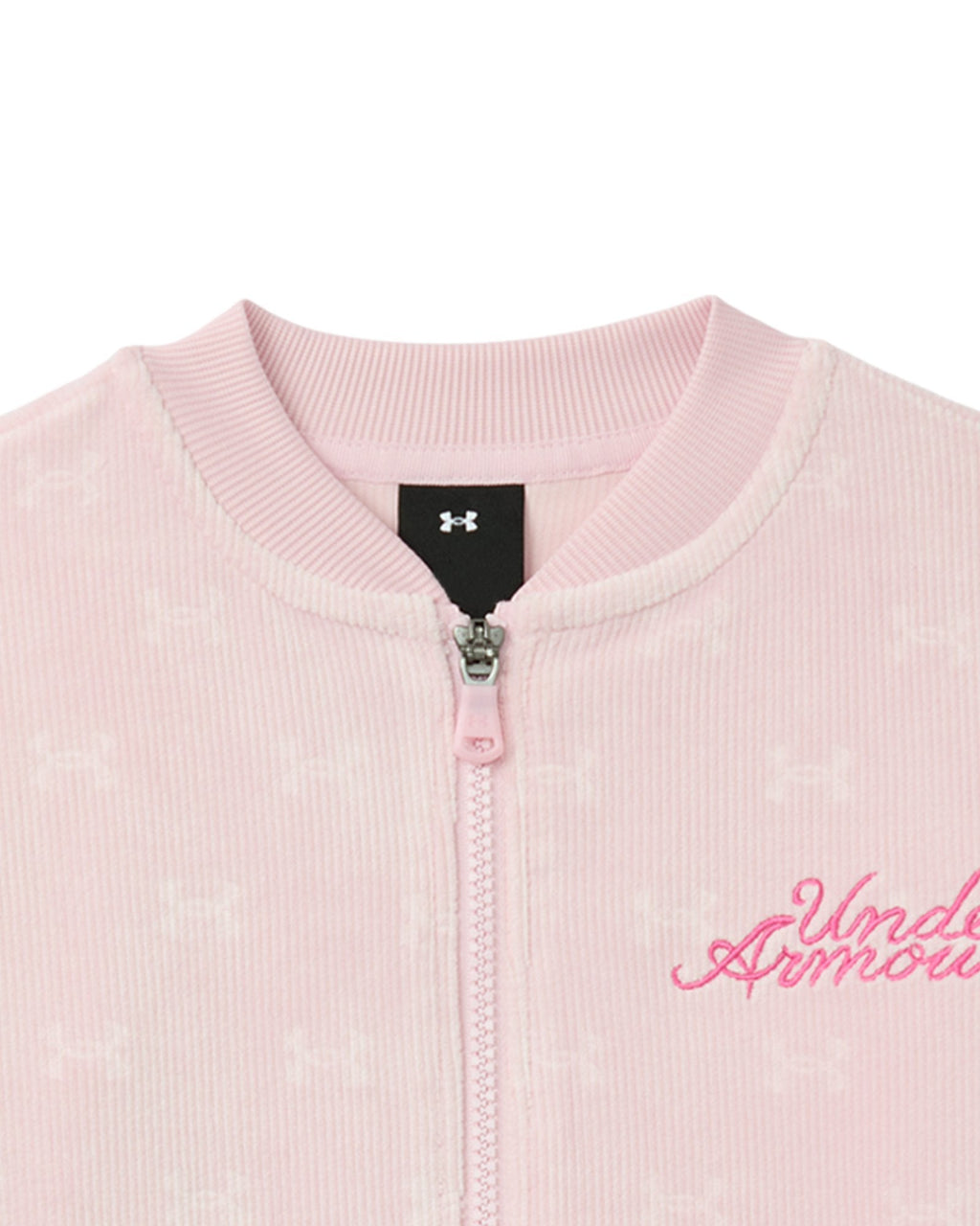 UA Rib Velour Bomber Infant Girls' Set - Pink
