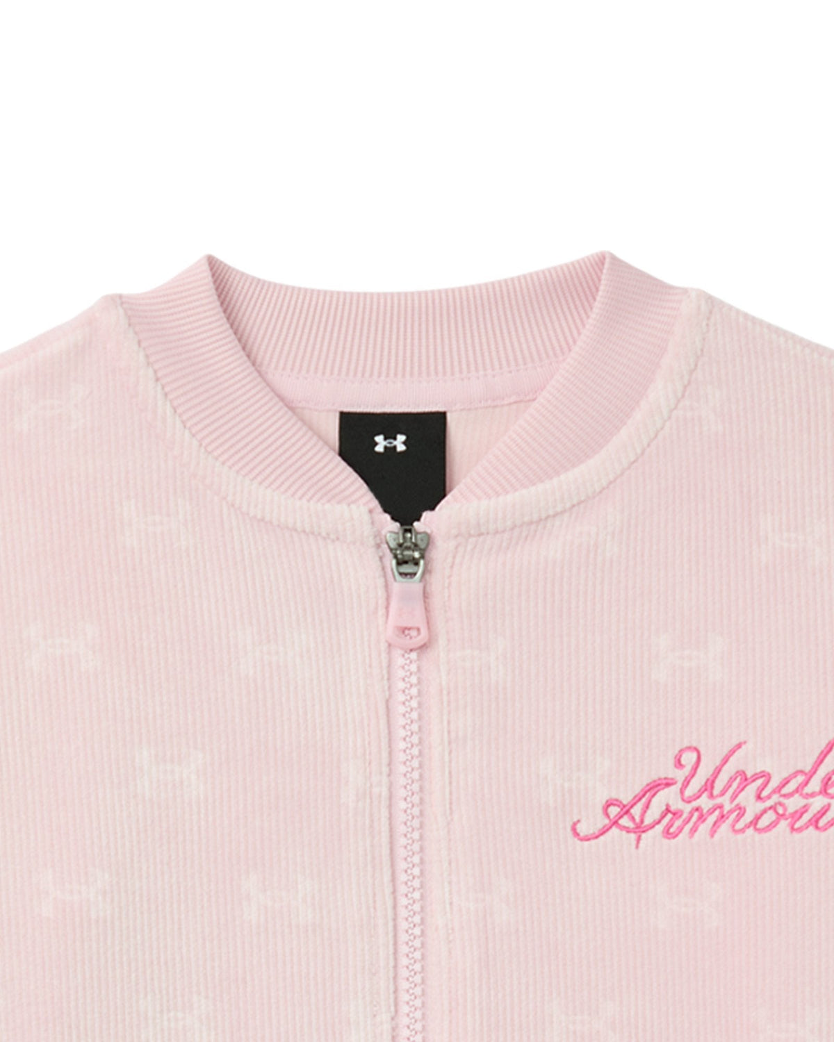 UA Rib Velour Bomber Infant Girls' Set - Pink