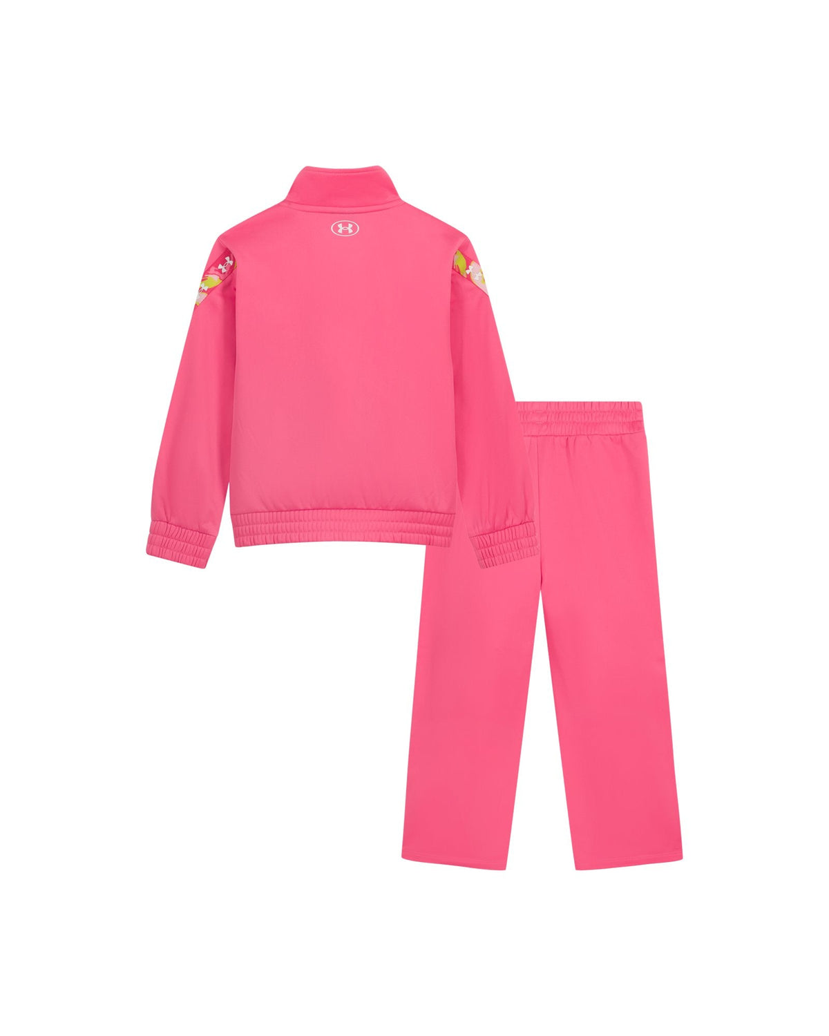 UA Rival Print Trim Tricot Little Girls' Track Set - Pink