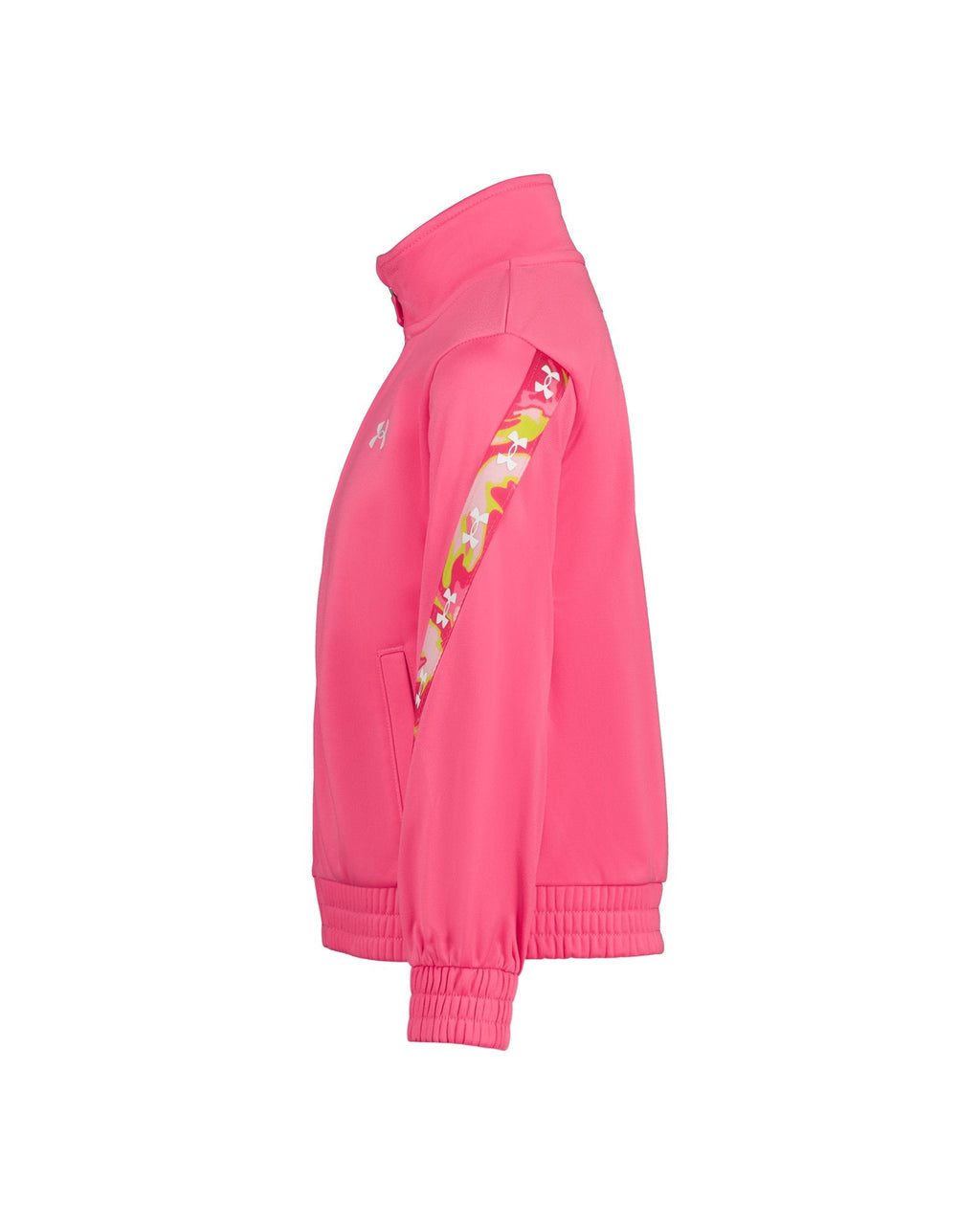 UA Rival Print Trim Tricot Little Girls' Track Set - Pink