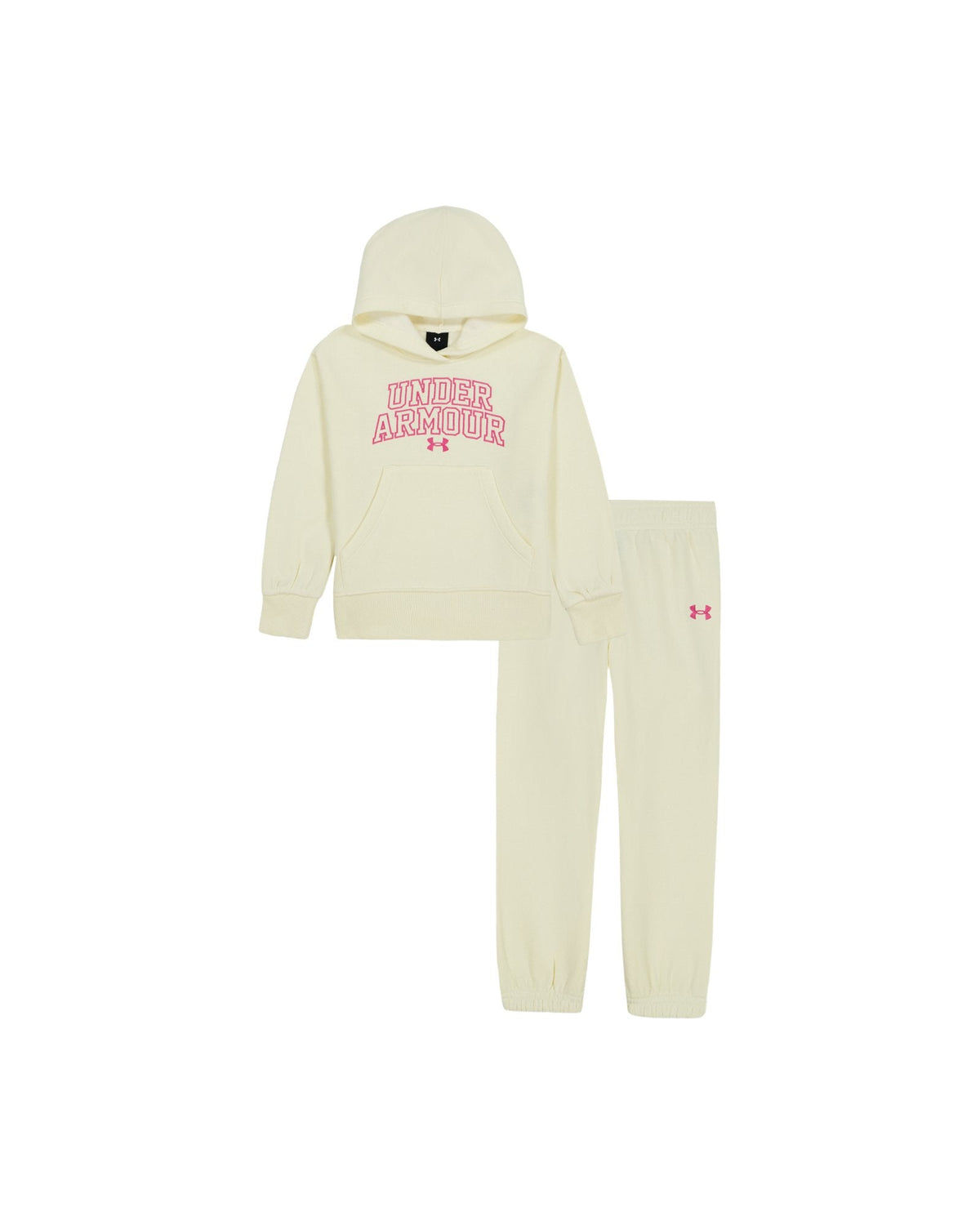 UA Rival Fleece Toddler Girls' Set - White