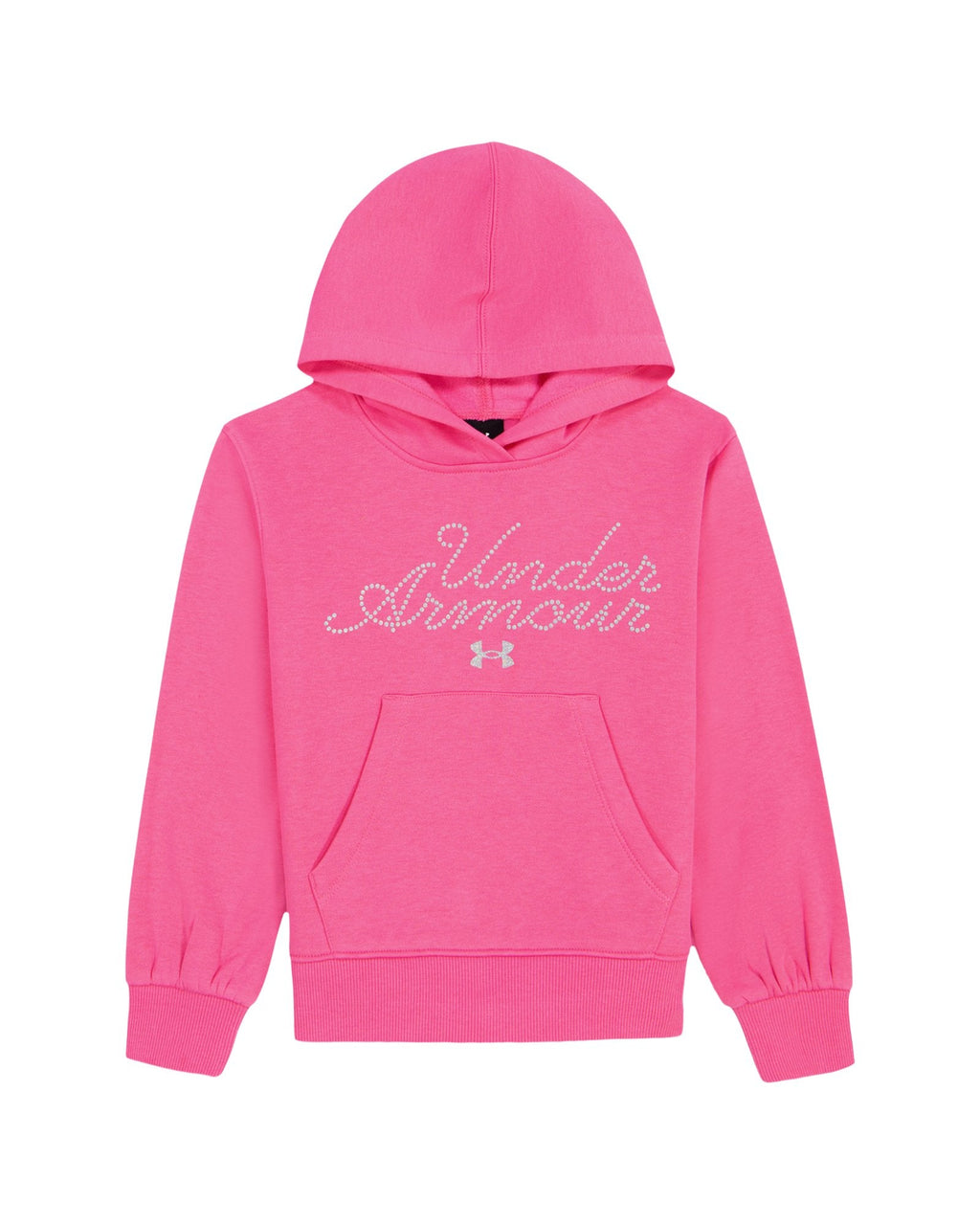 UA Rival Fleece Glitter Logo Toddler Girls' Hoodie - Pink