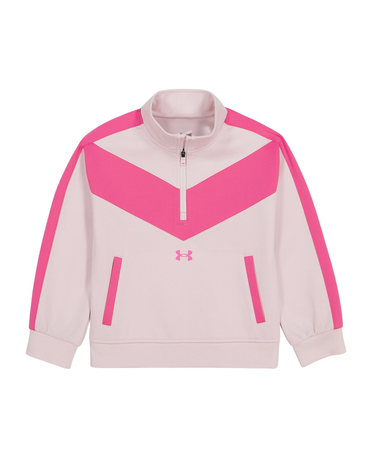 UA Colorblock Stretch Toddler Girls' ¼ Zip - Pink