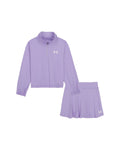 UA ¼ Zip Skort Little Girls' Set - Purple