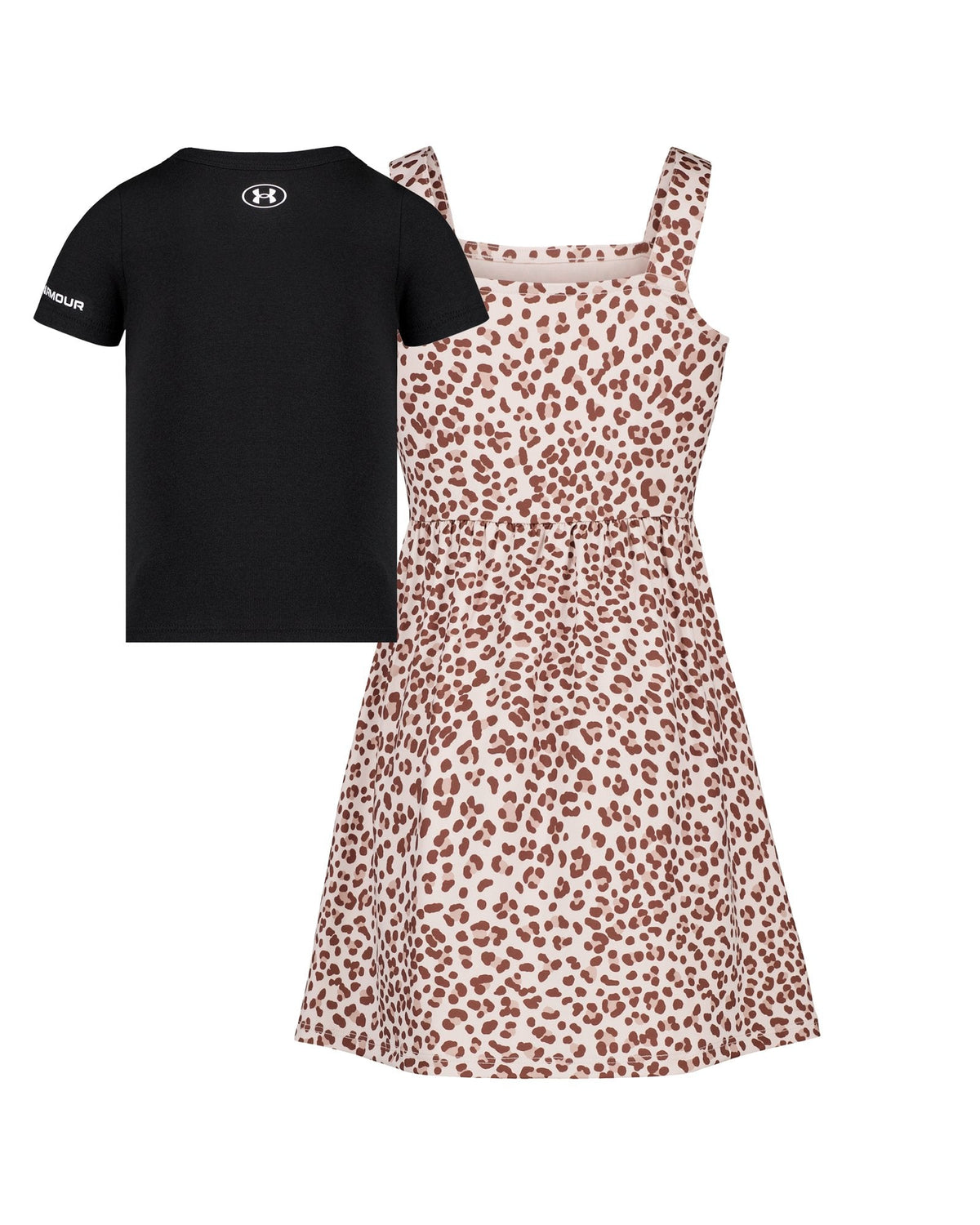 UA Baby Tee & Printed Dress Little Girls' Set - Pink