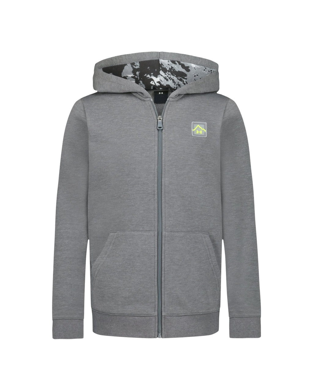 UA Fleece Boys' Full-Zip Hoodie - Gray