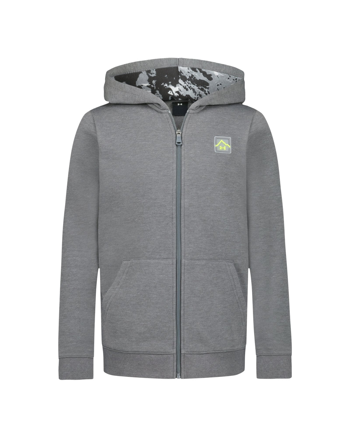 UA Fleece Boys' Full-Zip Hoodie - Gray