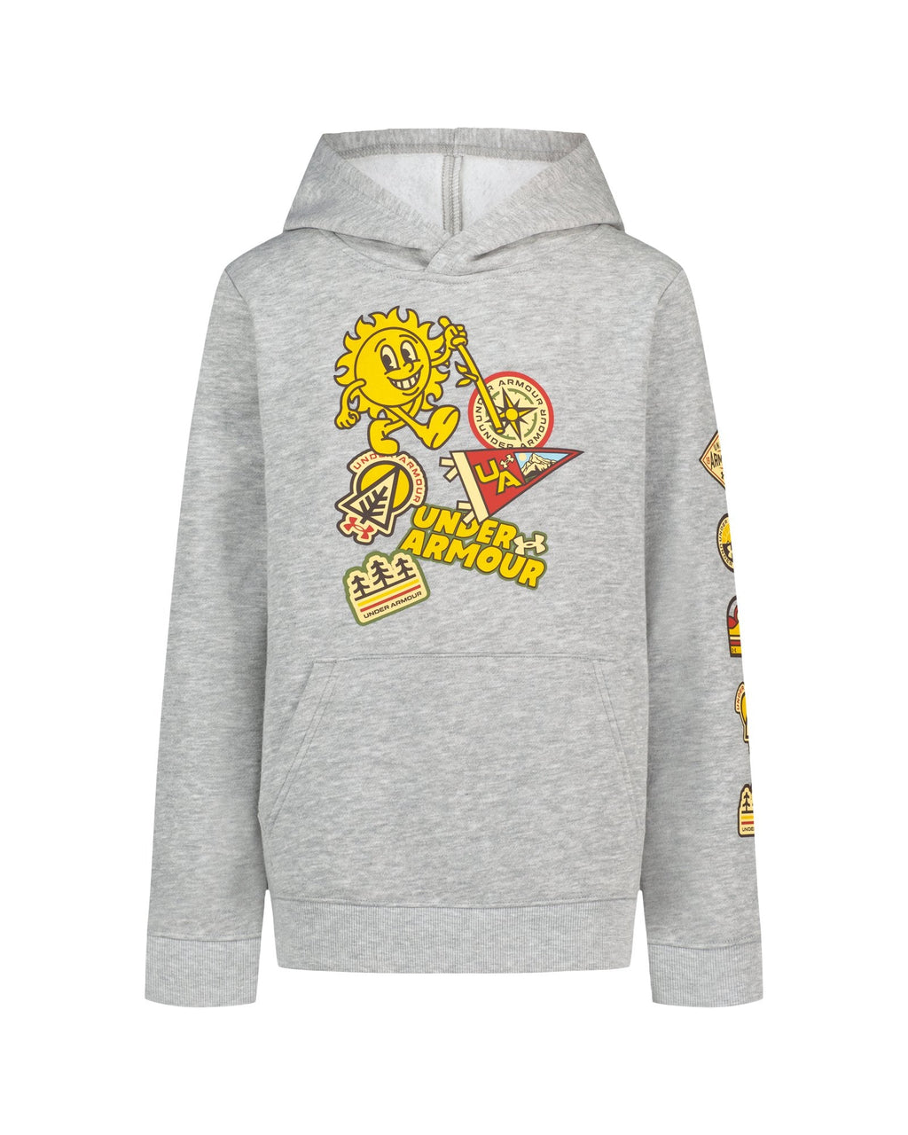 UA Camp Patches Boys' Hoodie - Gray