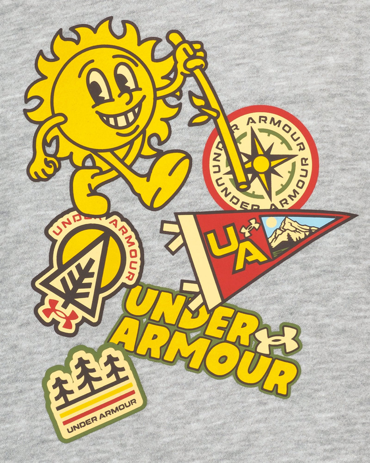 UA Camp Patches Boys' Hoodie - Gray