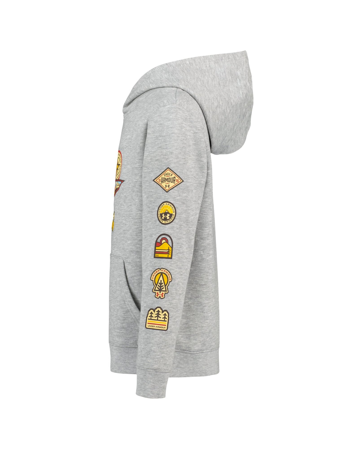 UA Camp Patches Boys' Hoodie - Gray