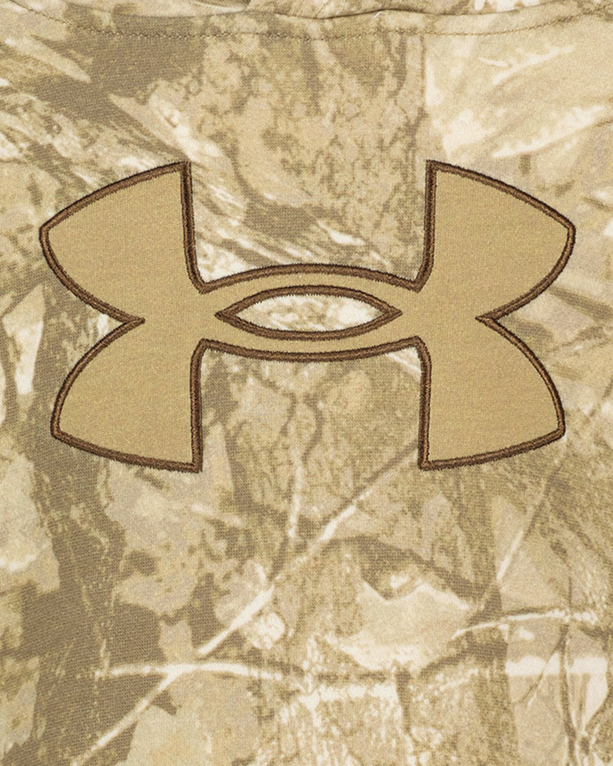 UA Printed Logo Fleece Boys' Hoodie - Brown
