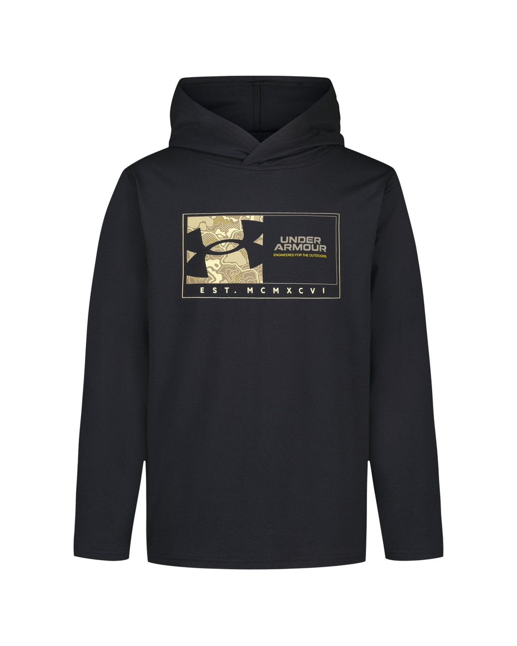 UA Latitude Logo Boys' Hoodie - Black